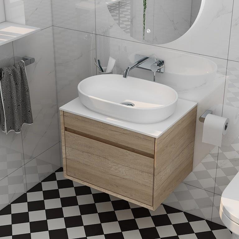 Imex Countertop Basin Imex Alma 550mm Oval Countertop Basin in Gloss White