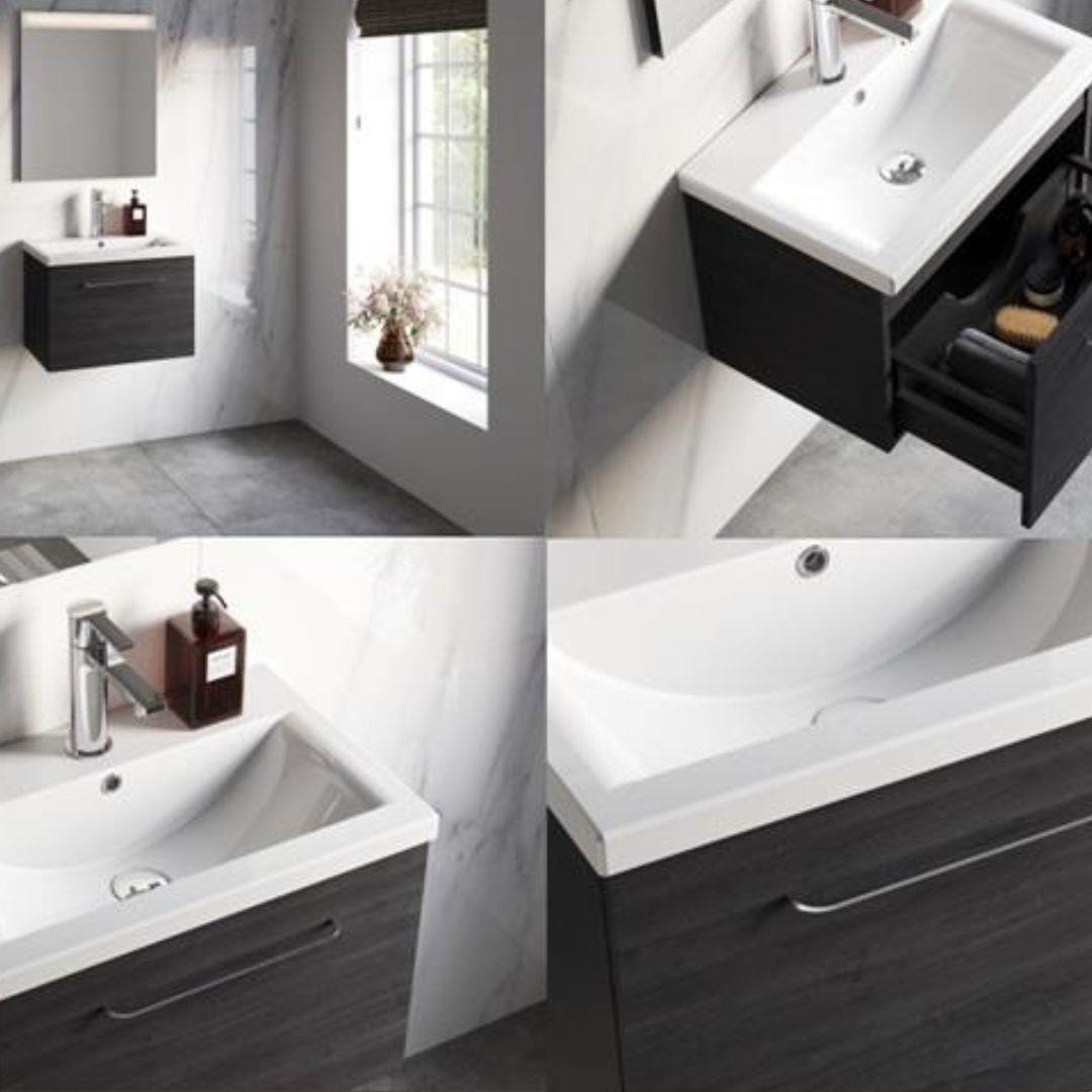 Aquarius Wall Mounted Vanity Unit Aquarius Vault Single Drawer Vanity Unit with 1 Tap Hole Basin