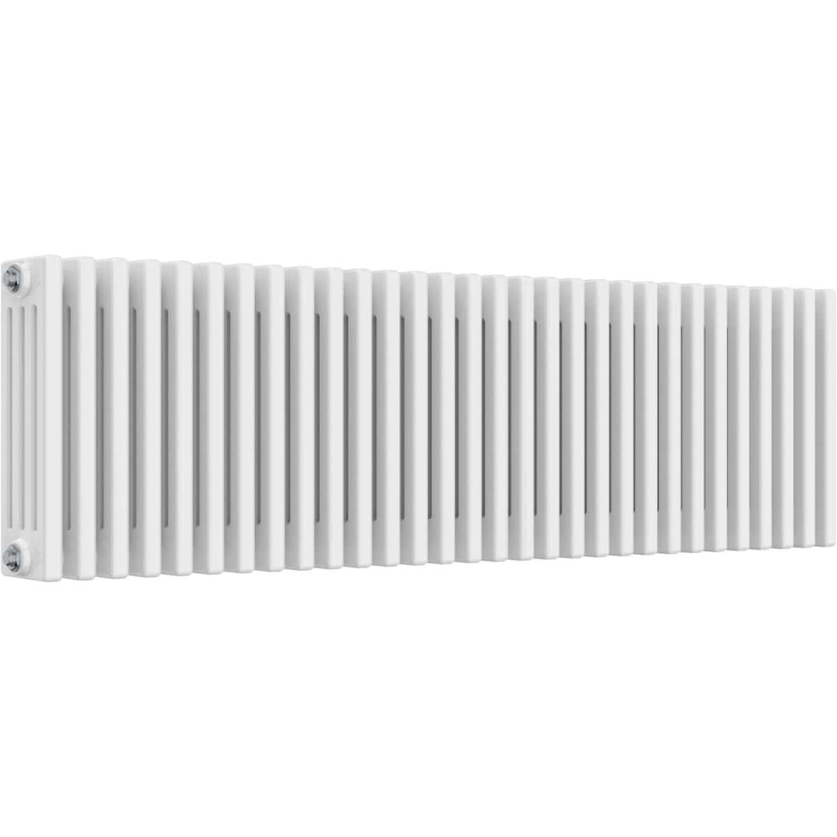 Aquarius Bathrooms Column Radiator Aquarius Foundry Horizontal 4 Column Radiator in White
