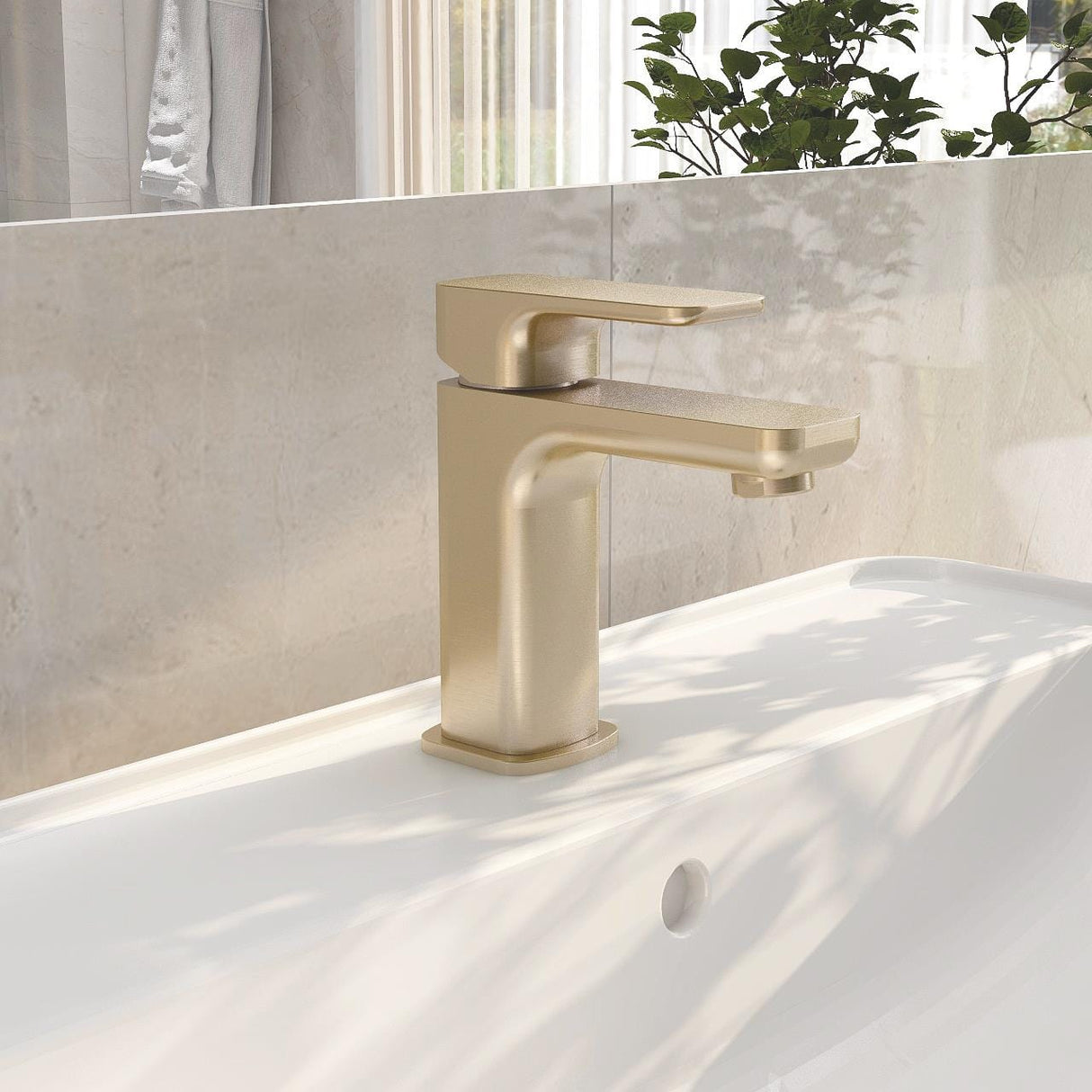 Imex Mono Basin Tap Imex Blade Basin Mixer Tap with Universal Waste