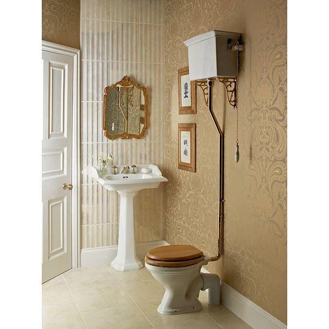 Heritage High Level Toilet Heritage Dorchester High Level Toilet with Fittings Pack