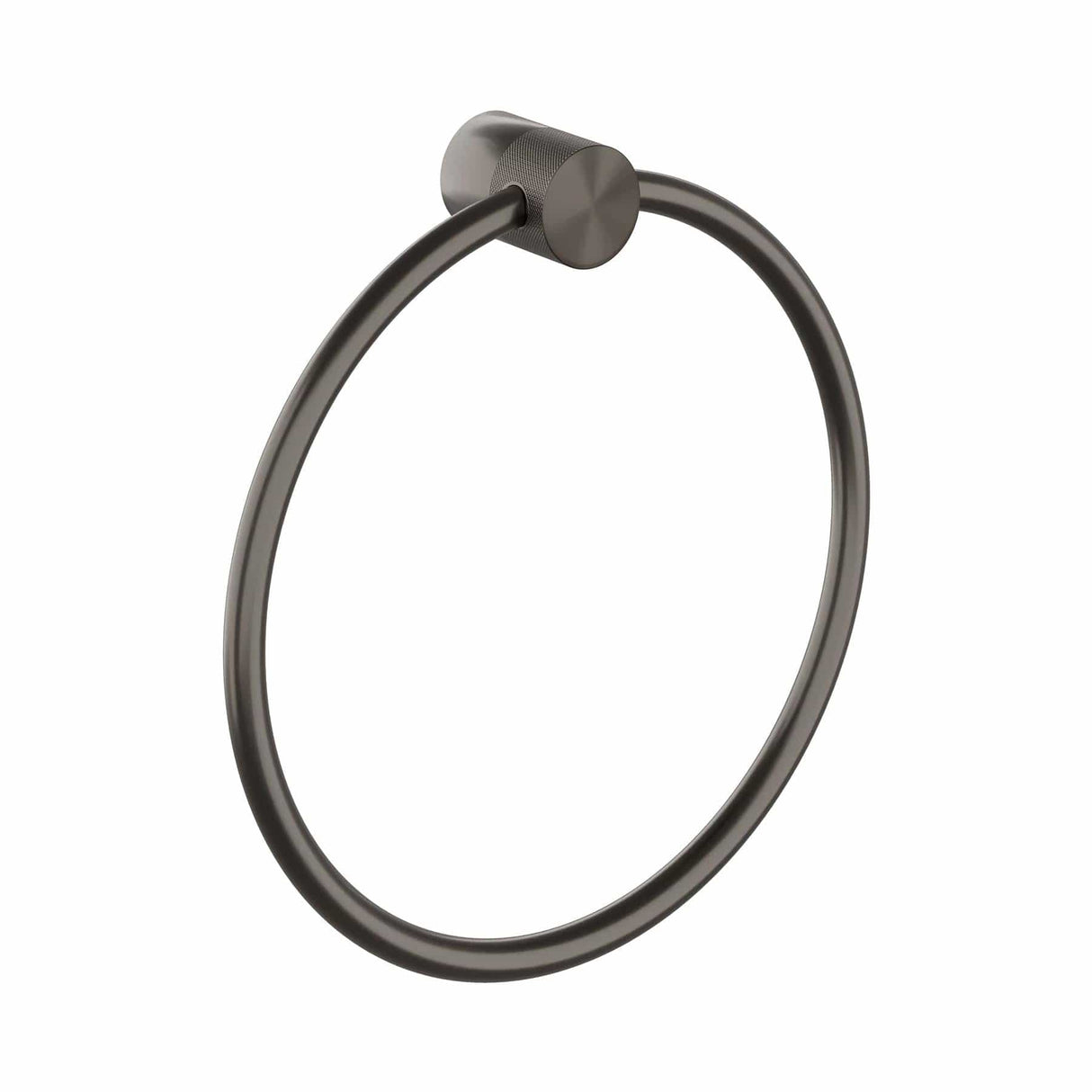 HiB Towel Rails and Rings Gunmetal HiB Zepto Towel Ring
