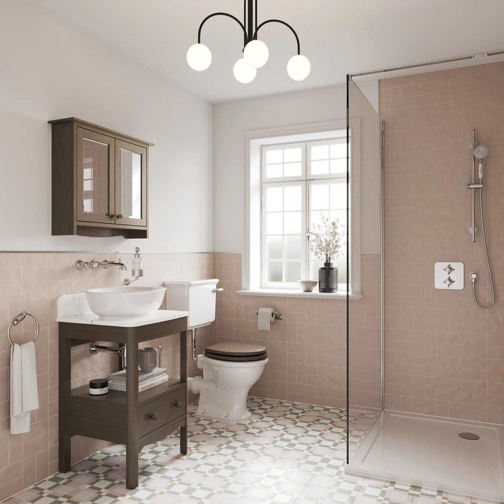 Burlington Floor Standing Vanity Unit Burlington Guild Floor Standing 560mm Vanity Unit with Worktop