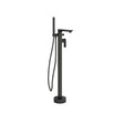 Imex Freestanding Bath Filler Black Imex Suburb Floor Standing Bath Shower Mixer Tap with Hose and Handset