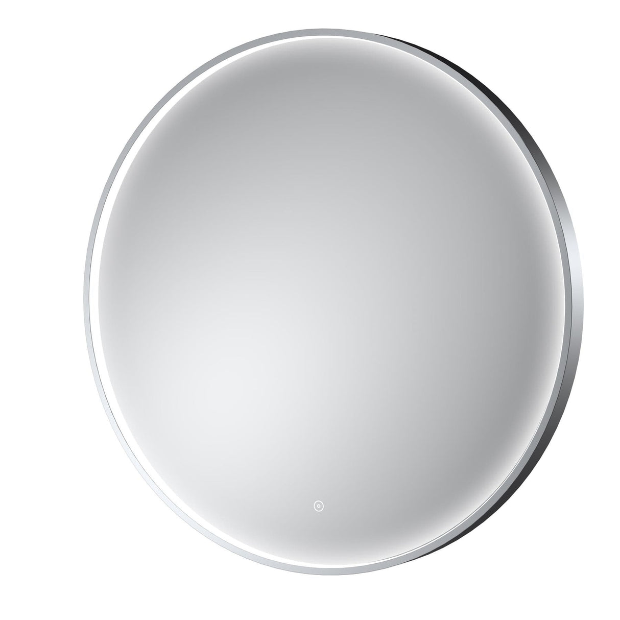 Aquarius Bathrooms Illuminated Mirror 800mm / Chrome Aquarius Lumine Inset Framed LED Touch Sensor Round Mirror