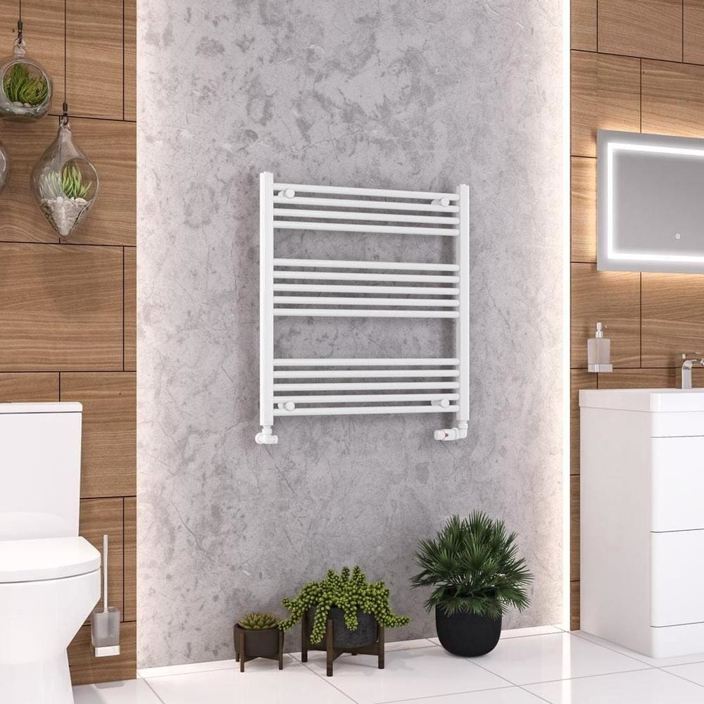 Eastbrook Wendover Straight Vertical Heated Towel Rail in White