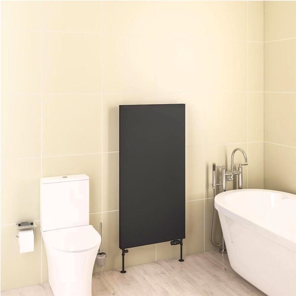 Eastbrook Flat Panel Radiator 1200 x 610 / Electric Only Eastbrook Wingrave Flat Panel Radiator In Matt Black
