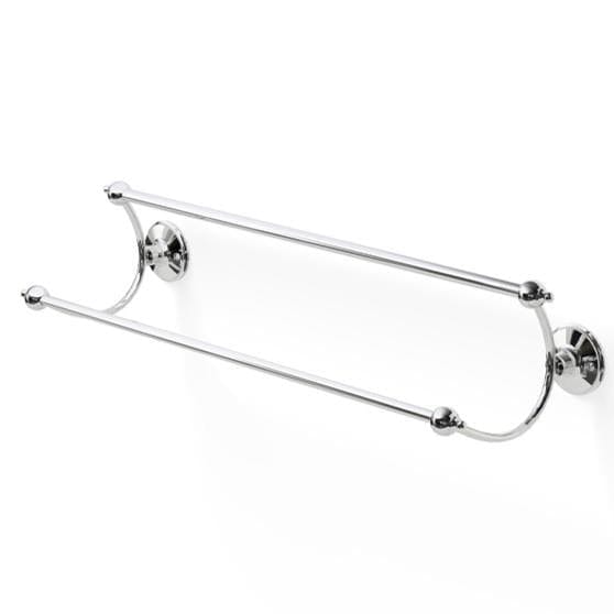Miller Towel Rails and Rings Miller Stockholm Double Towel Rail in Chrome