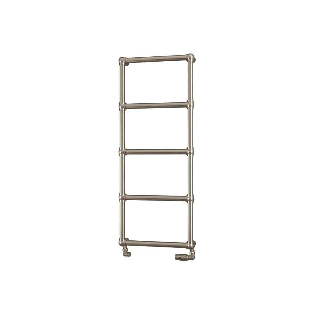 Eastbrook Traditional Towel Rail 1195 x 500 / Dual Fuel Eastbrook Stour Vertical Traditional Heated Towel Rail in Brushed Brass