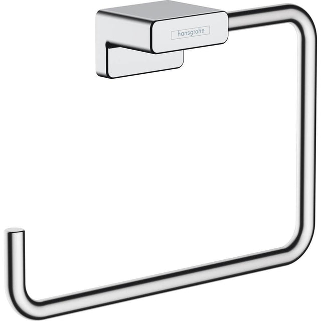 Hansgrohe Towel Rails and Rings Chrome Hansgrohe Addstoris Towel Ring