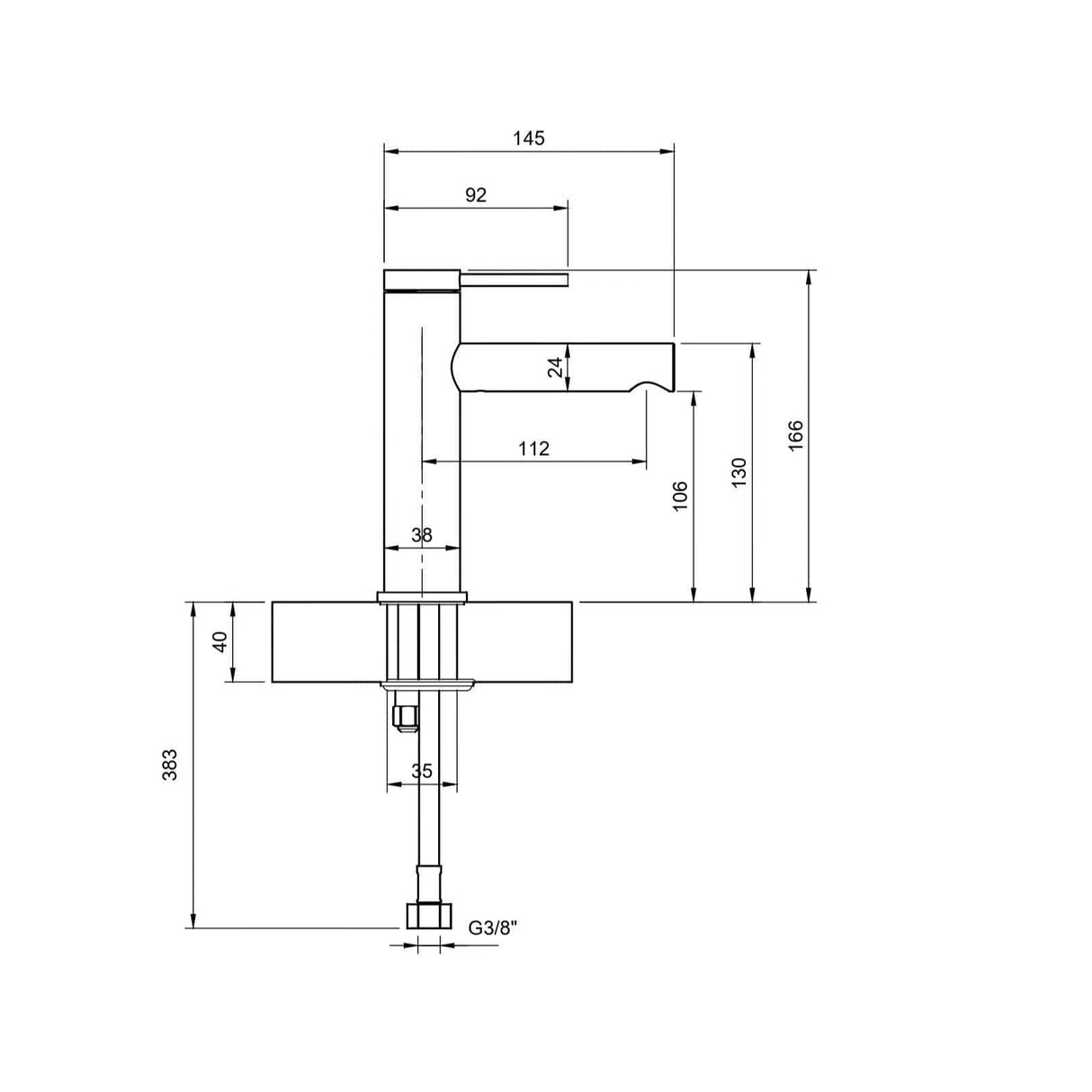 Villeroy & Boch Basin Tap Villeroy & Boch Loop & Friends Single Lever Basin Mixer Tap