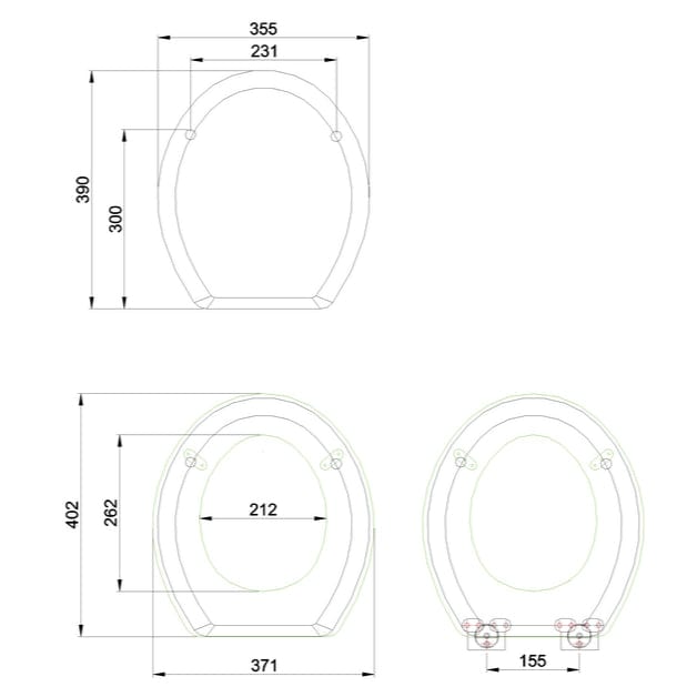 Burlington Toilet Seat Burlington Soft Close Wooden Toilet Seat with Chrome Fittings