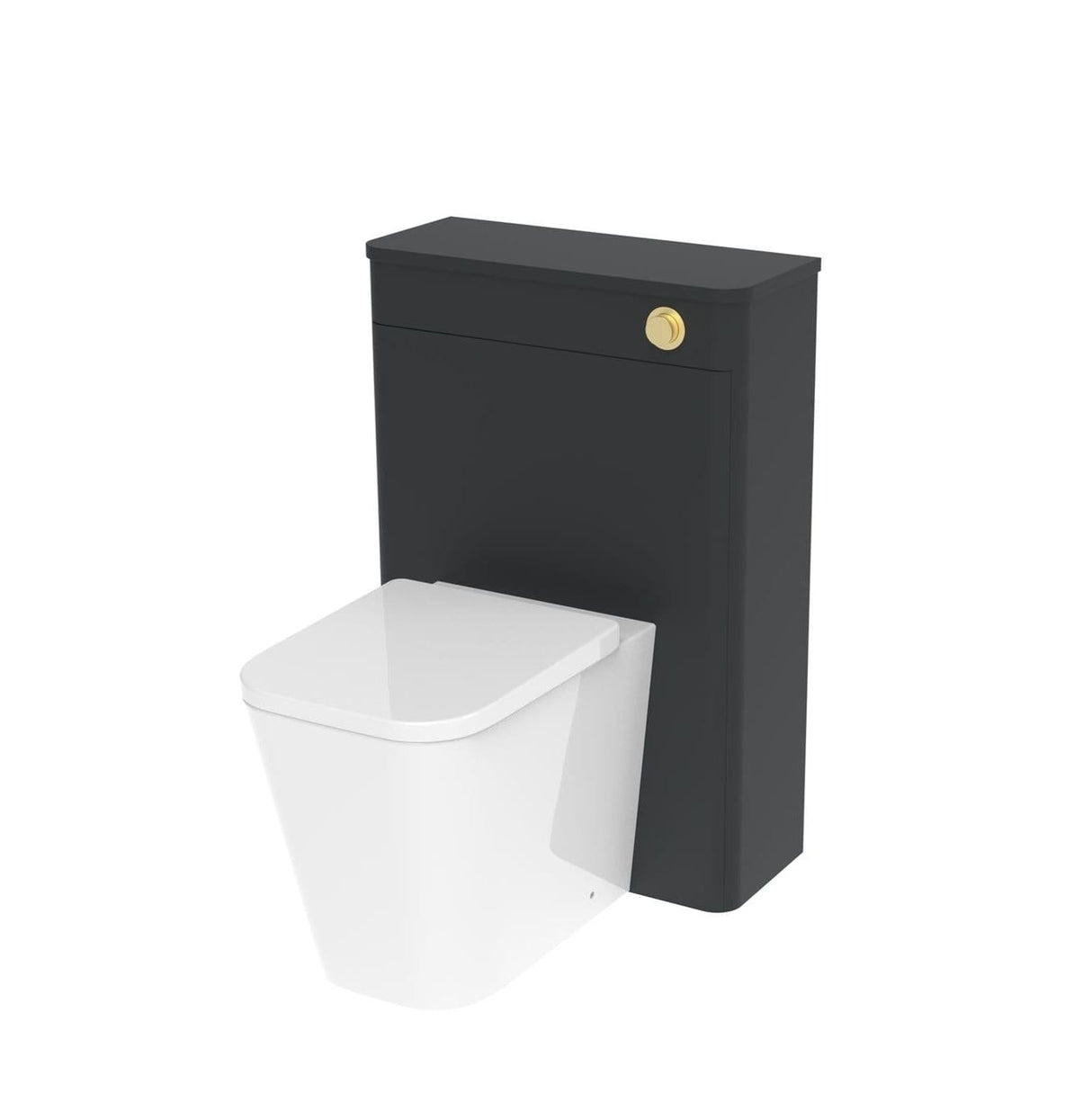 Saneux WC Back To Wall Unit Matte Anthracite Saneux Hyde WC Unit - 600mm Wide