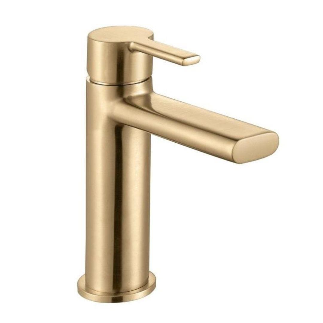 Aquarius Mono Basin Tap Brushed Brass Aquarius Evolution Mono Basin Mixer Tap