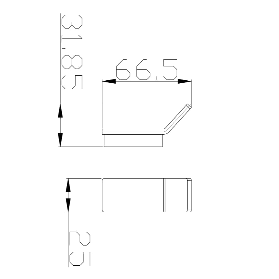 Eastbrook Robe Hook Eastbrook Vercelli Straight Robe Hook in Chrome