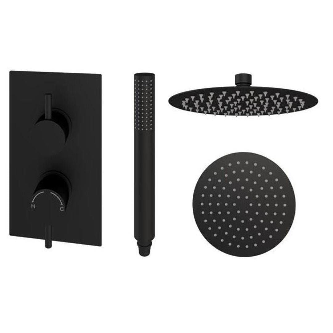 Aquarius Concealed Shower Set Aquarius Modern Round Shower Bundle