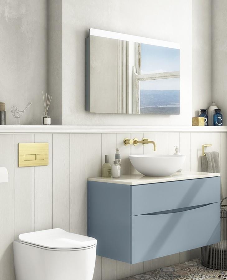 Crosswater Illuminated Mirror 800 x 600mm Crosswater Glide II LED Illuminated Mirror