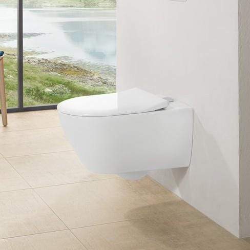 Villeroy & Boch Toilet Seat Villeroy & Boch Subway 2.0 Slimline Soft Close, Quick Release Toilet Seat in White Alpin