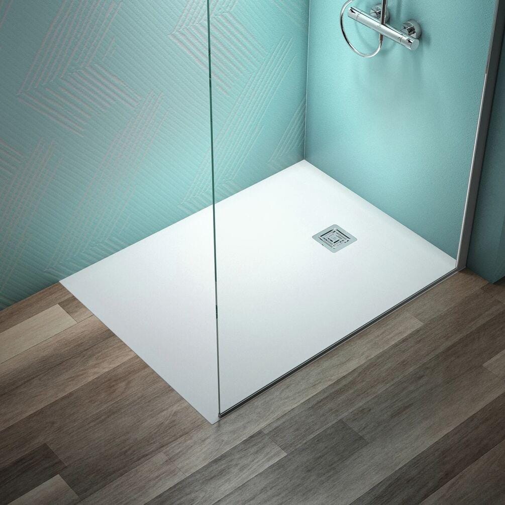 Ideal Standard Rectangle Shower Tray Pure White / 1000 x 800mm Ideal Standard Ultra Flat S+ Shower Tray 30mm including Waste