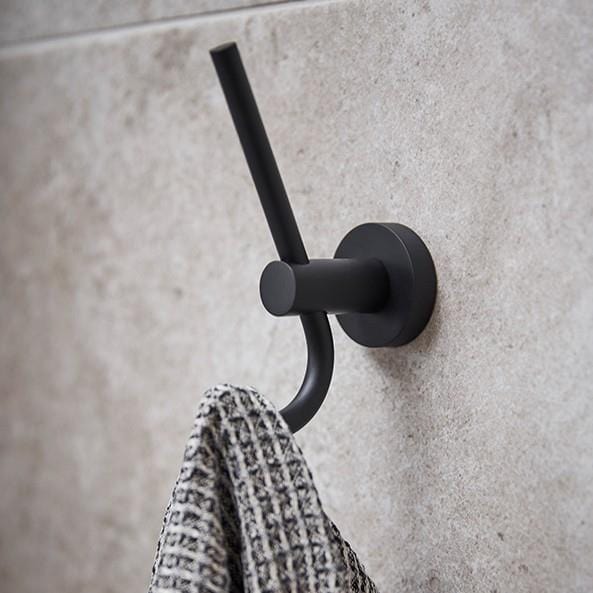 Miller Robe Hook Black Miller Bond Double Robe Hook