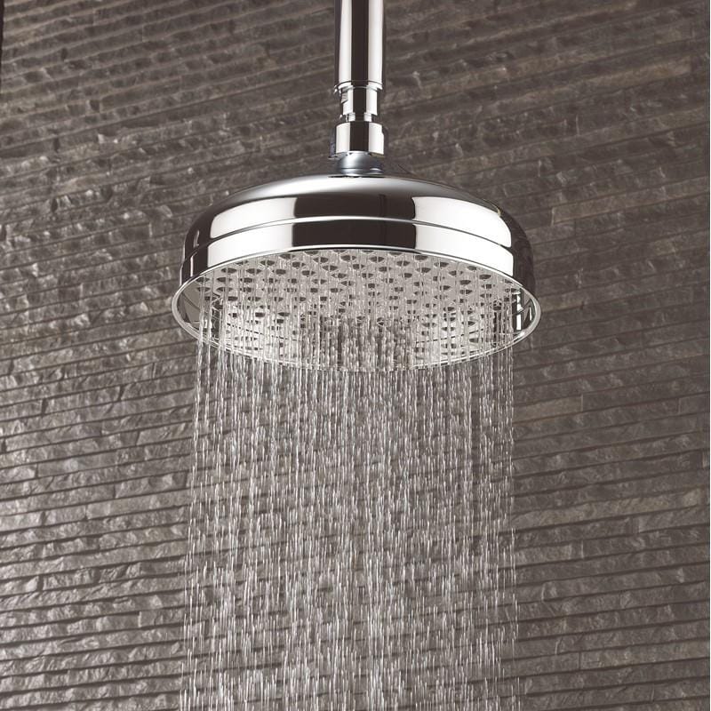 Crosswater Fixed Shower Head Crosswater Belgravia 200mm Round Fixed Shower Head in Chrome