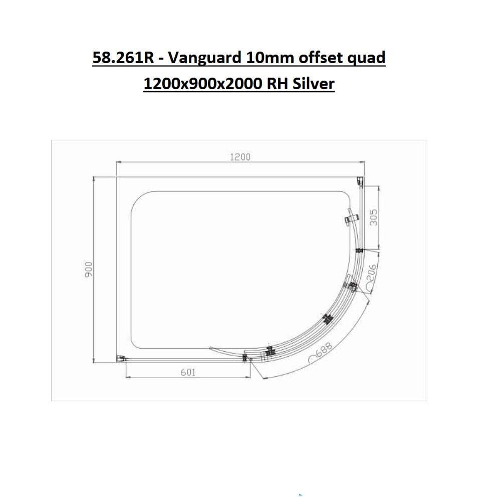 Eastbrook Quadrant Shower Enclosure Eastbrook Vanguard 10mm Quadrant Shower Enclosure