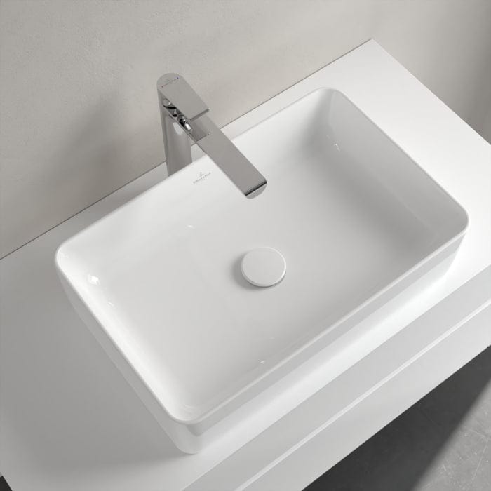 Villeroy & Boch Countertop Basin Villeroy & Boch Collaro 560mm Rectangular Countertop Basin in White Alpin
