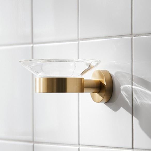 Mill Soap Dish Brushed Brass Miller Bond Wall Mounted Soap Dish