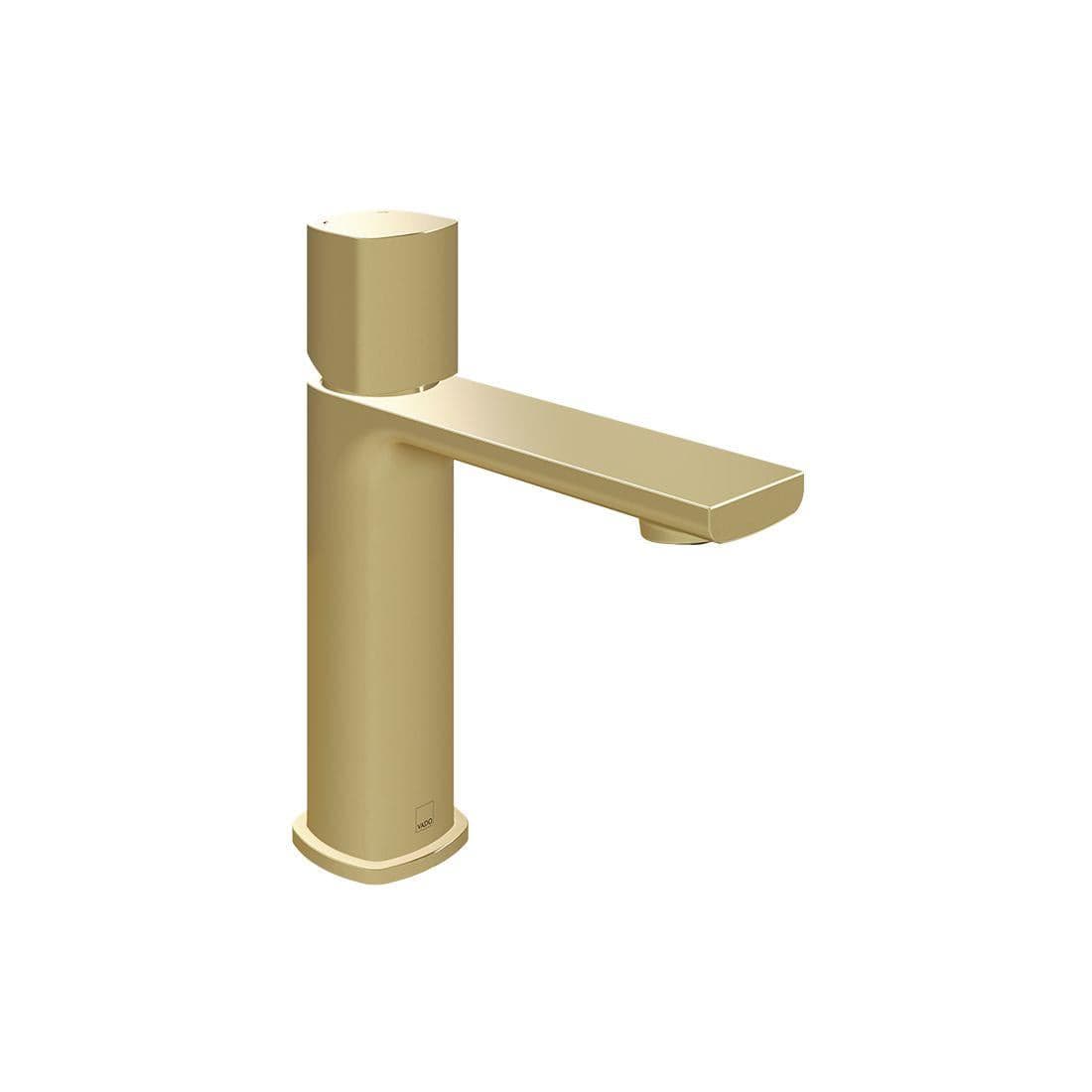 VADO Mono Basin Tap Satin Brass Vado Cameo Leverless Mono Basin Mixer Tap