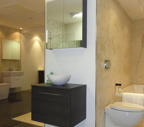 Saneux Countertop Basin Saneux Austen 320mm Round Countertop Basin in Gloss White