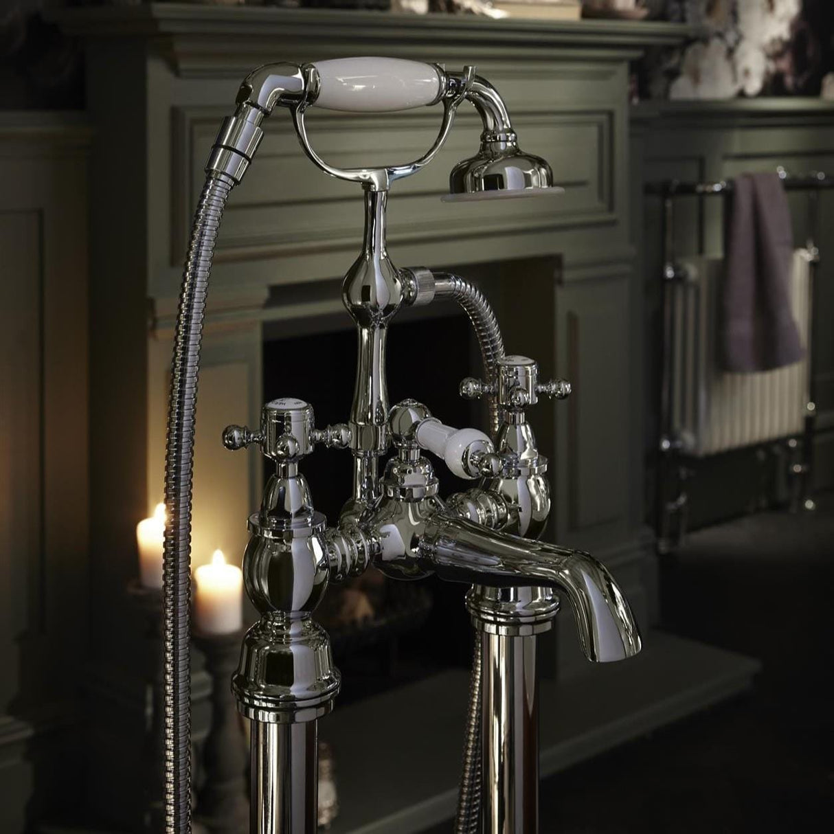 Heritage Bath Shower Mixer Heritage Hartlebury Bath Shower Mixer with Shower Handset