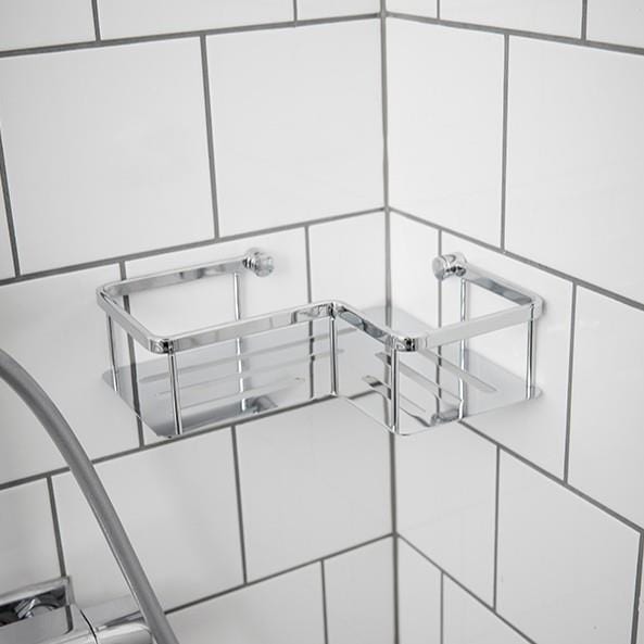 Miller Shelf Miller Signature Corner Shower Shelf in Chrome