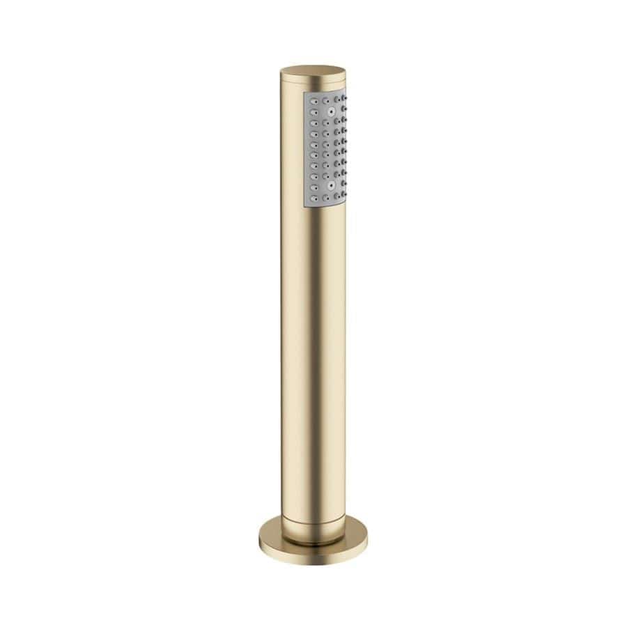 Crosswater Shower Handset Brushed Brass Crosswater MPRO Follow Me Round Shower Handset and Hose