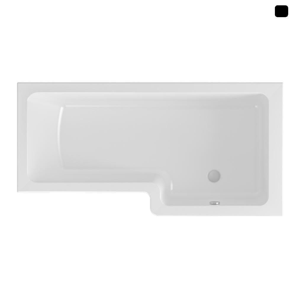 Eastbrook L-Shaped Shower Bath Eastbrook Portland L-Shape Shower Bath