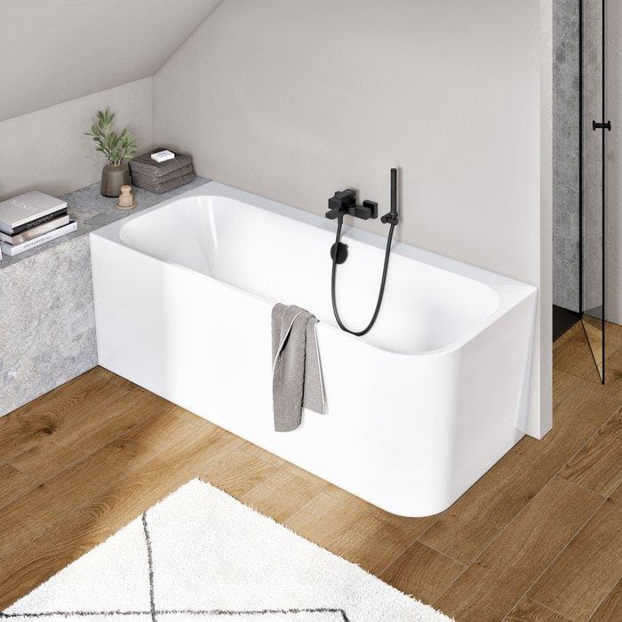 Villeroy & Boch Bath Shower Mixer Villeroy & Boch Architectura Square Wall Mounted Bath and Shower Mixer Tap