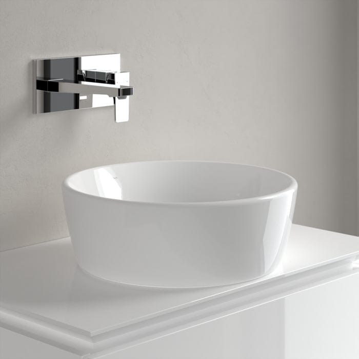 Villeroy & Boch Countertop Basin Villeroy & Boch Architectura Round 450mm Countertop Basin (with Overflow) in Alpin White