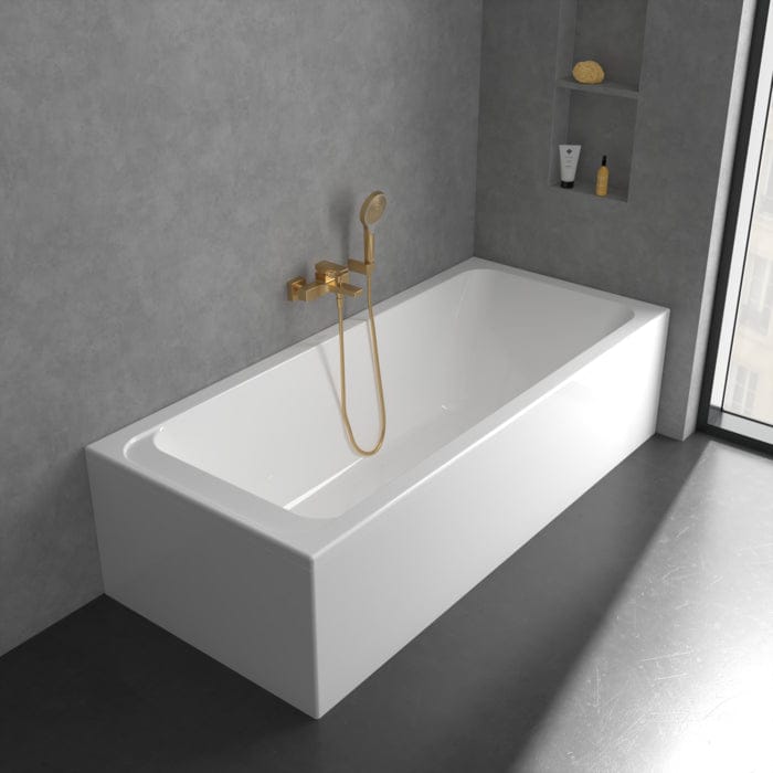 Villeroy & Boch Bath Shower Mixer Villeroy & Boch Architectura Square Wall Mounted Bath and Shower Mixer Tap