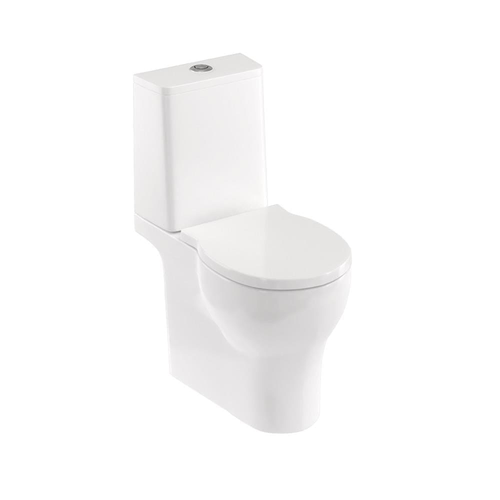 Britton Close Coupled Toilet Britton Trim Close Coupled Rimless Toilet with Soft Close Seat