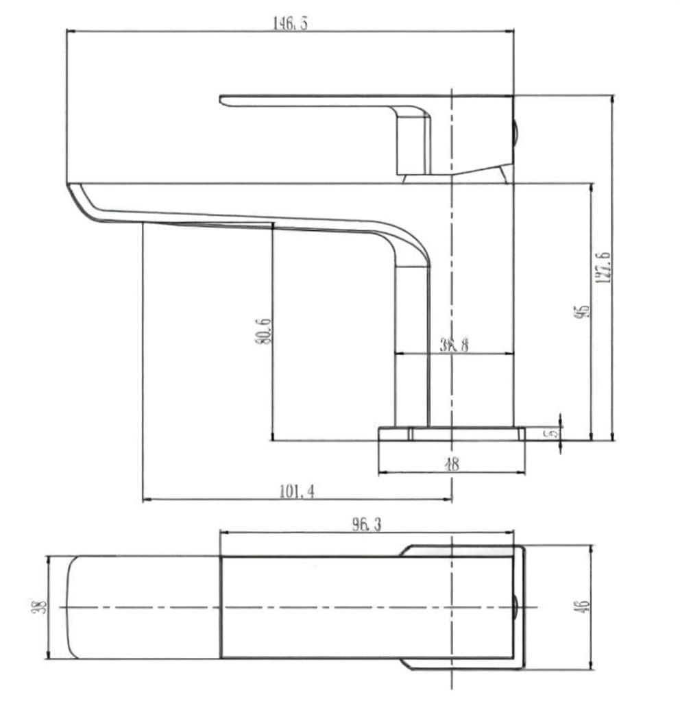 Aquarius Cloakroom Tap Aquarius Hydro Mini Mono Basin Mixer Tap with Waste