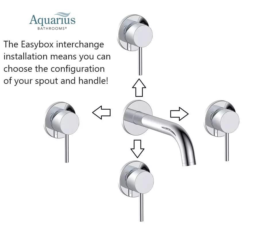 Aqaurius Wall Mounted Basin Tap Aquarius RF-Series EZ-BOX Wall Mounted Basin Mixer Tap