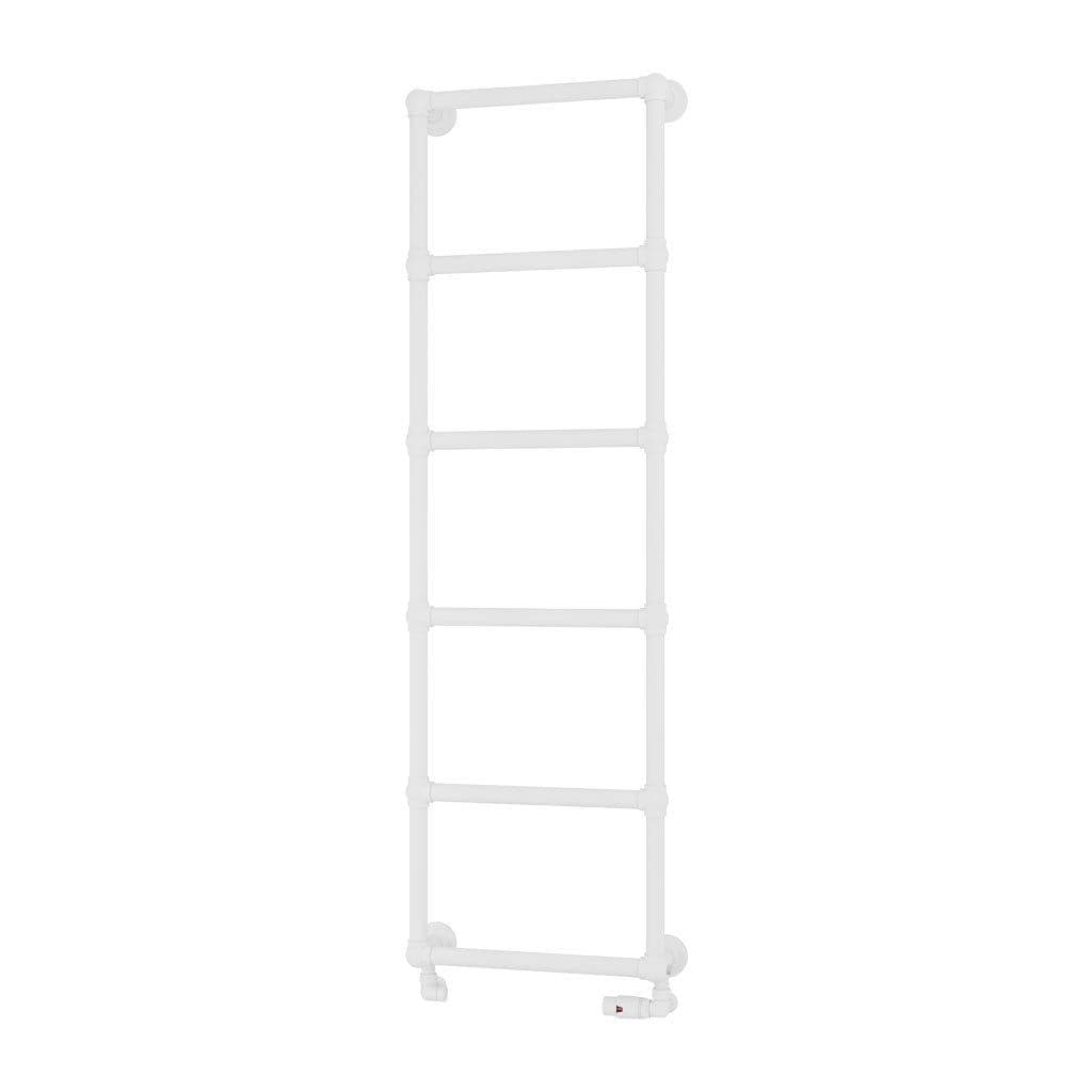 Eastbrook Traditional Towel Rail 1550 x 500 / Central Heating Eastbrook Stour Vertical Traditional Heated Towel Rail in Matt White