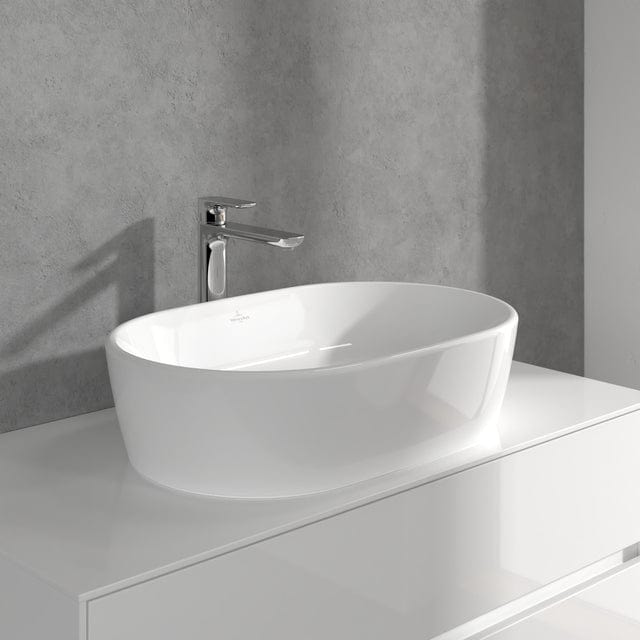 Villeroy & Boch Mono Basin Tap Villeroy & Boch O.Novo Tall Single Lever Basin Mixer Tap with Waste in Chrome