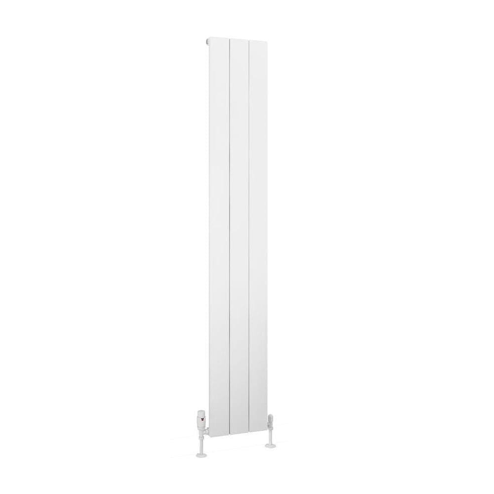 Eastbrook Charlton Vertical Aluminium Designer Radiator in Matt White
