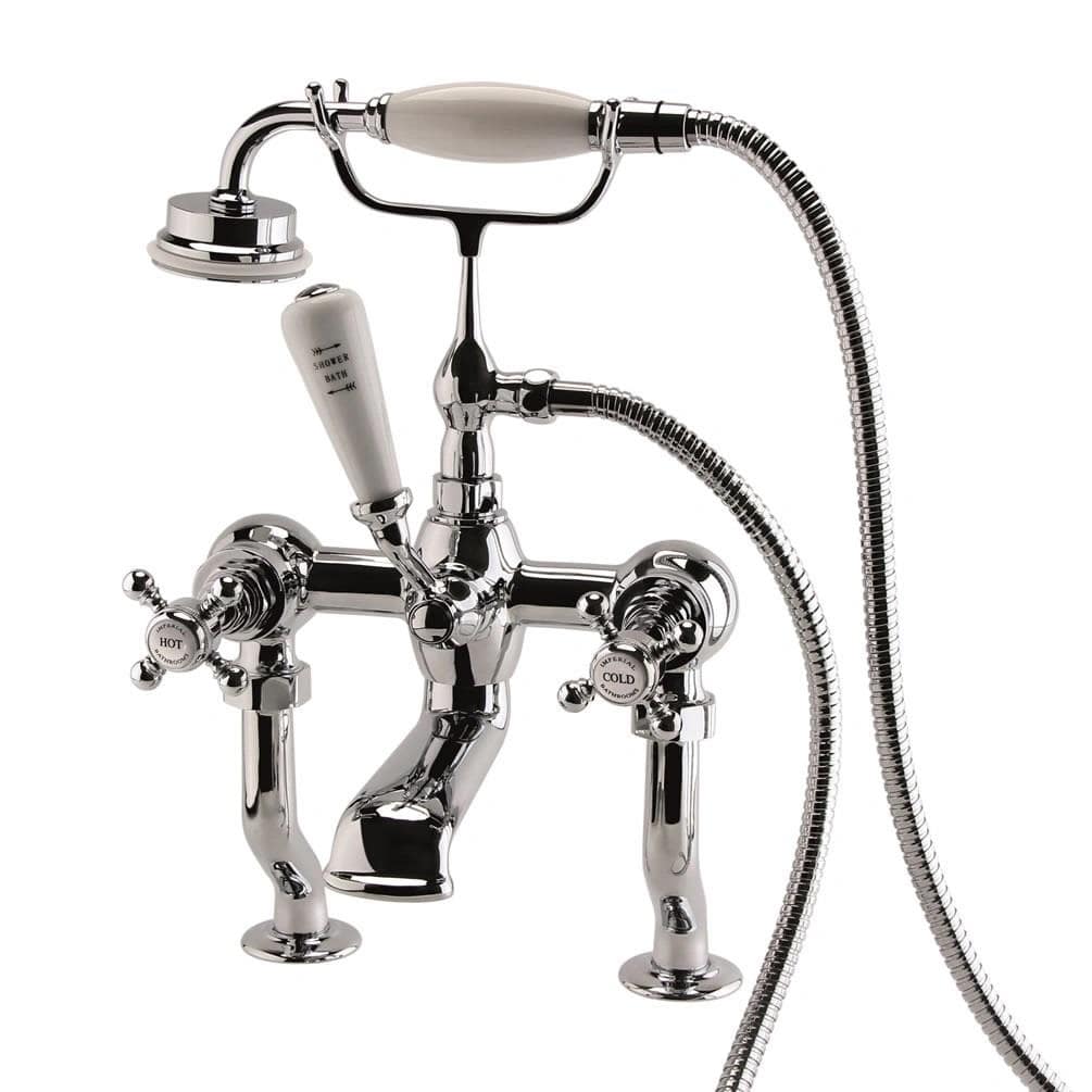 Imperial Bath Shower Mixer Imperial Lichfield Deck Mounted Bath Shower Mixer - Chrome - ZLICBSMDMCP