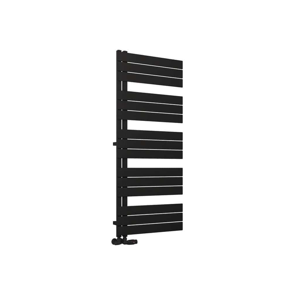 Eastbrook Designer Towel Rail Eastbrook Helmsley Straight Vertical Designer Towel Rail in Matt Black