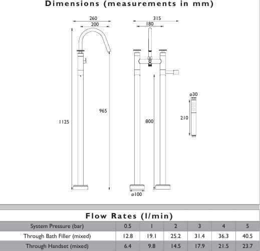 Heritage Freestanding Bath Filler Heritage Salcombe Floor Standing Bath Shower Mixer
