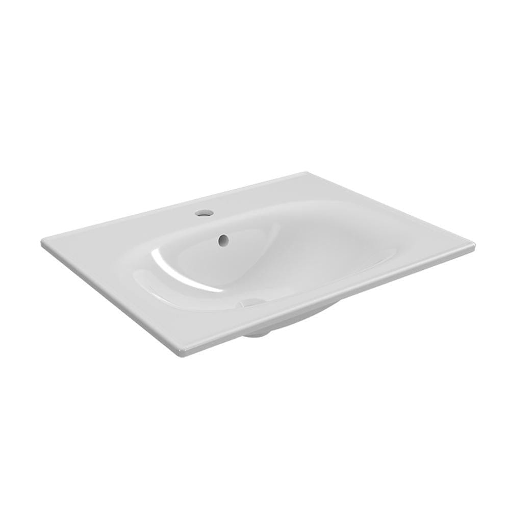 Imex Croma Floor Standing Three Drawer 600mm Vanity Unit with 1 Tap Hole Basin