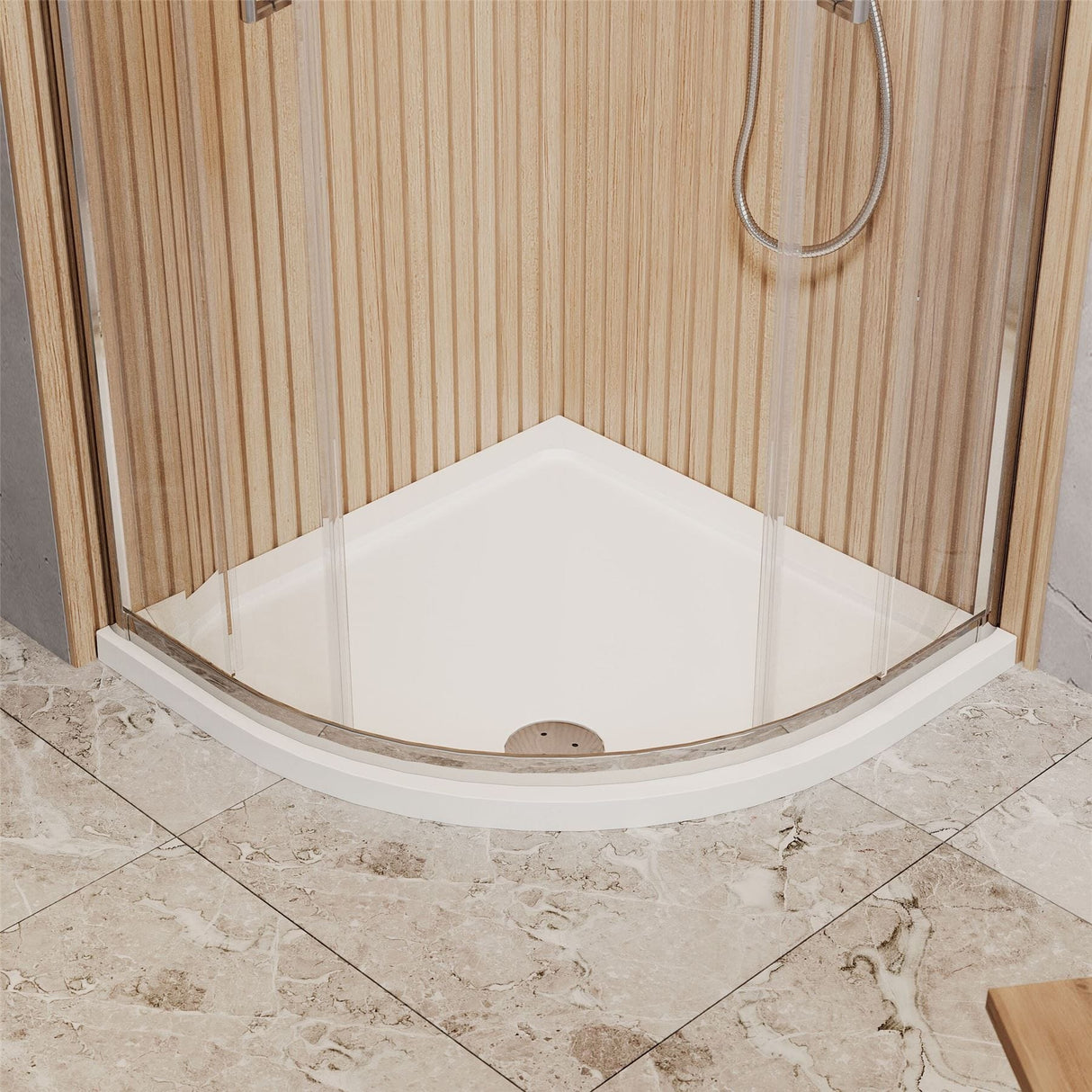Aquarius Bathrooms Quadrant Shower Enclosure Aquarius Urbano 6mm Quadrant Shower Enclosure 1850mm