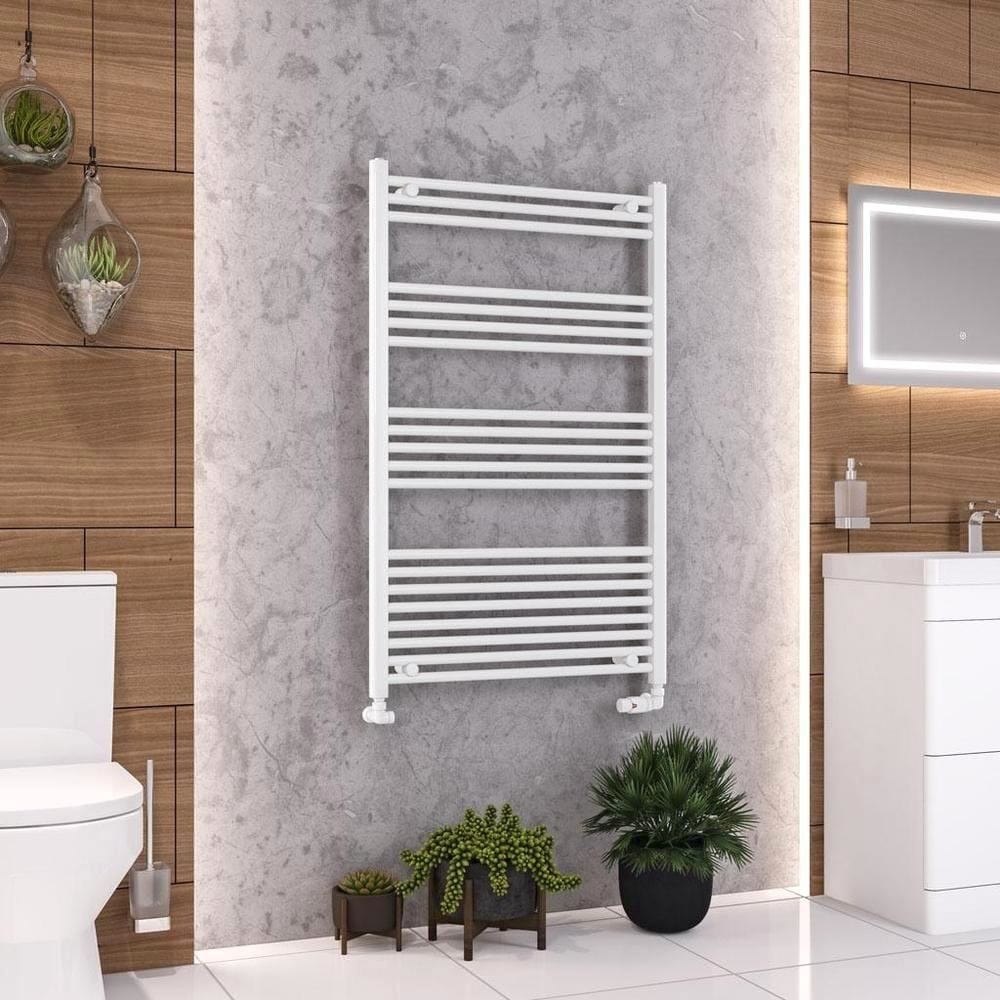 Eastbrook Wendover Straight Vertical Heated Towel Rail in White
