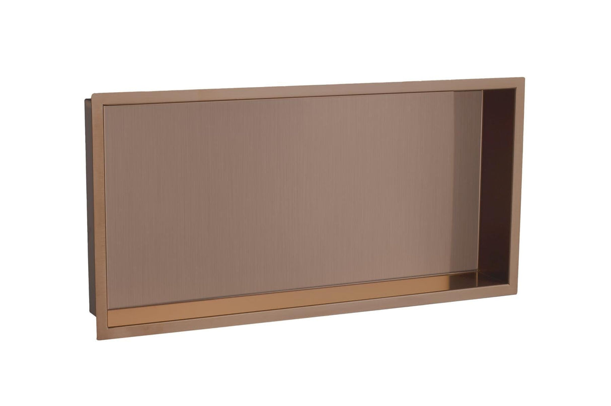 JTP Shelf Brushed Bronze JTP VOS Rectangular Shower Niche - 300 x 600mm